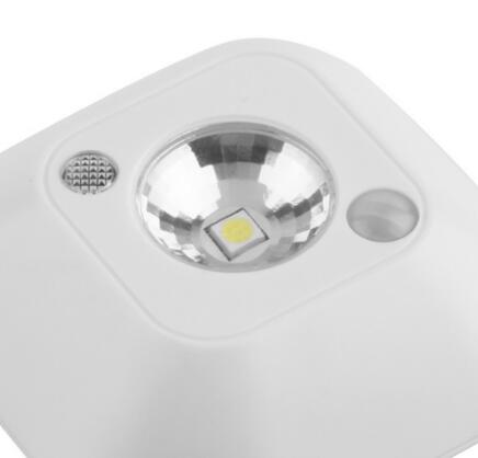 1pc New Mini Infrared Wireless Motion Sensor Night Light Ceiling Battery Powered Lamp Wholesale