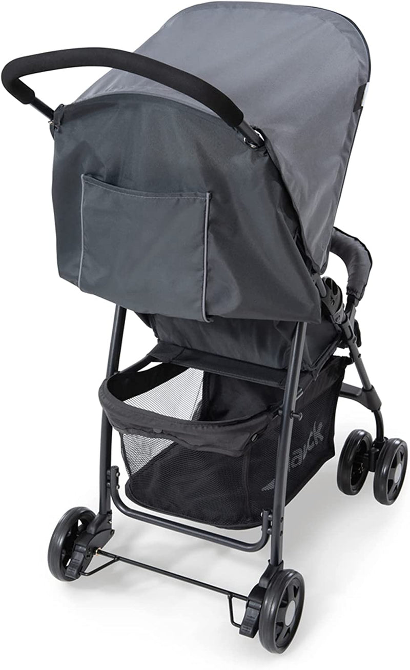 Passeggino Sport - Passeggino Leggero 5.9 Kg - Passeggino Compatto, Pieghevole E Piccolo - Reclinabile, Cappotta Parasole E Grande Cesto Portaoggetti - Grigio Melange