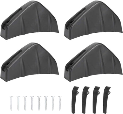 Spoiler Posteriore, 4 Pezzi Paraurti Posteriore per Auto Con Alette Di Squalo Universale Diffusore a Pinna Spoiler Lip Protezione