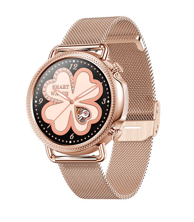 Women'S Smart Watch Full Circle Full Touch Body Temperature Monitoring Custom Push Dial