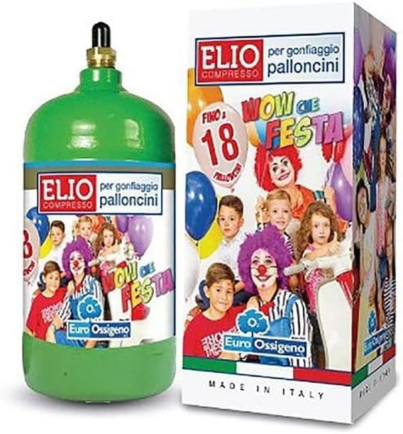 Bombola Elio per Gonfiare 18 Palloncini Piccola 1LT Palloncini 9 Pollici 22 Cm + 20 Mt Nastrino in OMAGGIO Compleanno E Feste