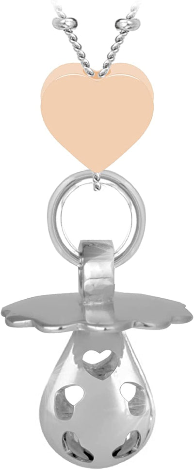 ® COLLANA CHIAMA ANGELI CIUCCIO BOLA CUORE ROSE'