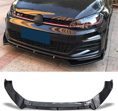 Auto Spoiler Frontali Paraurti Anteriore Splitter Labbro Inferiore per VW Golf 7 MK7 7.5 R GTI GTD 2014 2015 2016 2017 2018 2019 | Parti Aerodinamiche Esterne per Auto