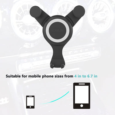 ICALIN Supporto per Telefono Da Auto Rotazione a 360 ° Supporto per Telefono Con Bocchetta Dell'Aria Circolare per Auto Porta Cellulare Da Auto Compatibile Con Iphone, Huawei