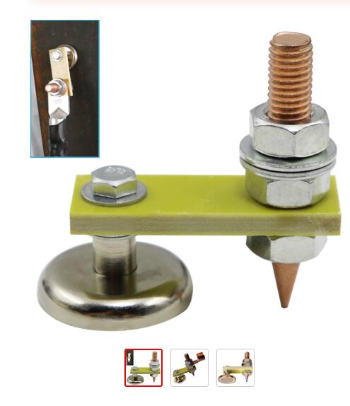 Strong Magnetic Earth Flange Connector With Conductive Rod Stud