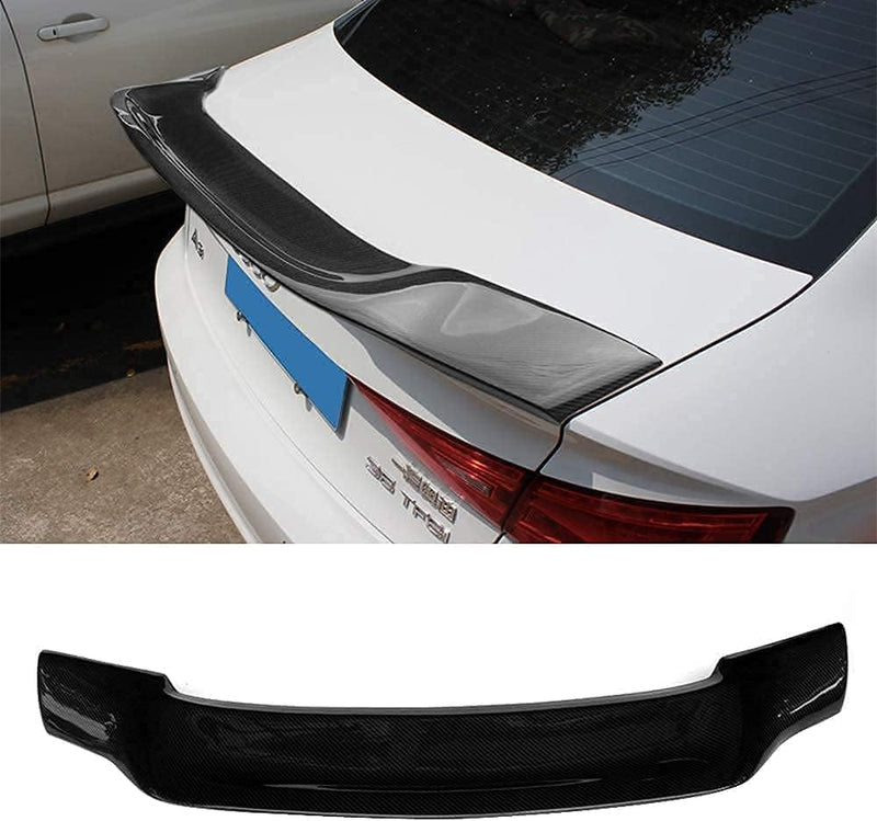 Fibra Di Carbonio Auto Spoiler Posteriori per Audi A3 S3 Sedan 2014-2019, Auto Posteriore Tronco Alettone Ala Tetto Finestra Superiore Styling Accessori