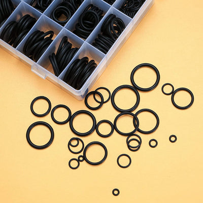 , 740 Pezzi O-Ring in Gomma Assortimento, Guarnizioni Piombatura Guarnizioni Kit, O Ring Rondelle, Anelli Di Tenuta in Gomma Idraulica per Riparazione Auto Officina Idraulica