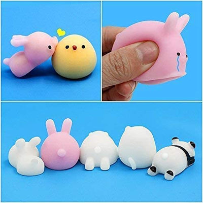 Confezione Da 40 Antistress Assortiti Squishy - Kawaii- Giocattoli Da Schiacciare - Morbidi E Colorati - 40 Pezzi-Gadget Compleanno Bambini - Regalini Fine Festa Compleanno