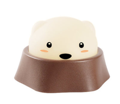 USB Chargeable LED Hamster Night Light Cute Patting Lamp Kid'S Toy Christmas Birthday Gift