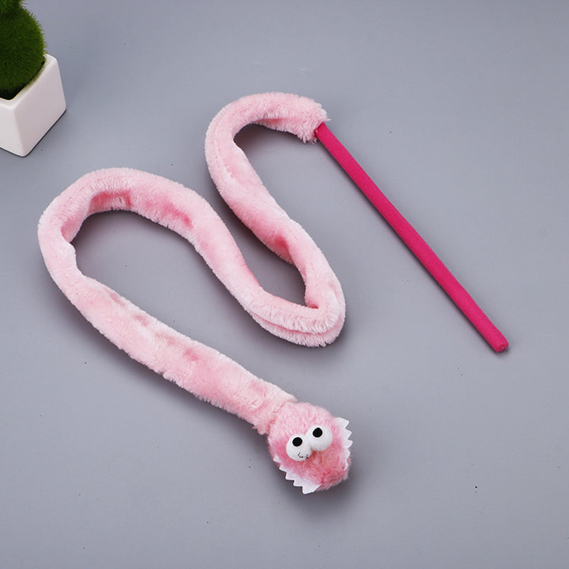 Pet Cat Toy Cartoon Snake Funny Cat Rod Cat Interactive Toy Funny Cat Rod