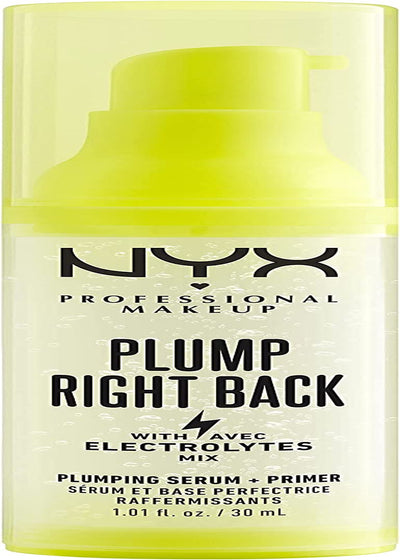 Plump Right Back Primer & Siero, Con Elettroliti, Formula Vegana, 30Ml