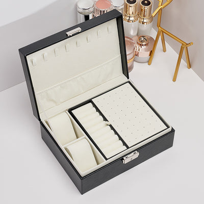 New Double-Layer Pu Leather Watch Jewelry Box