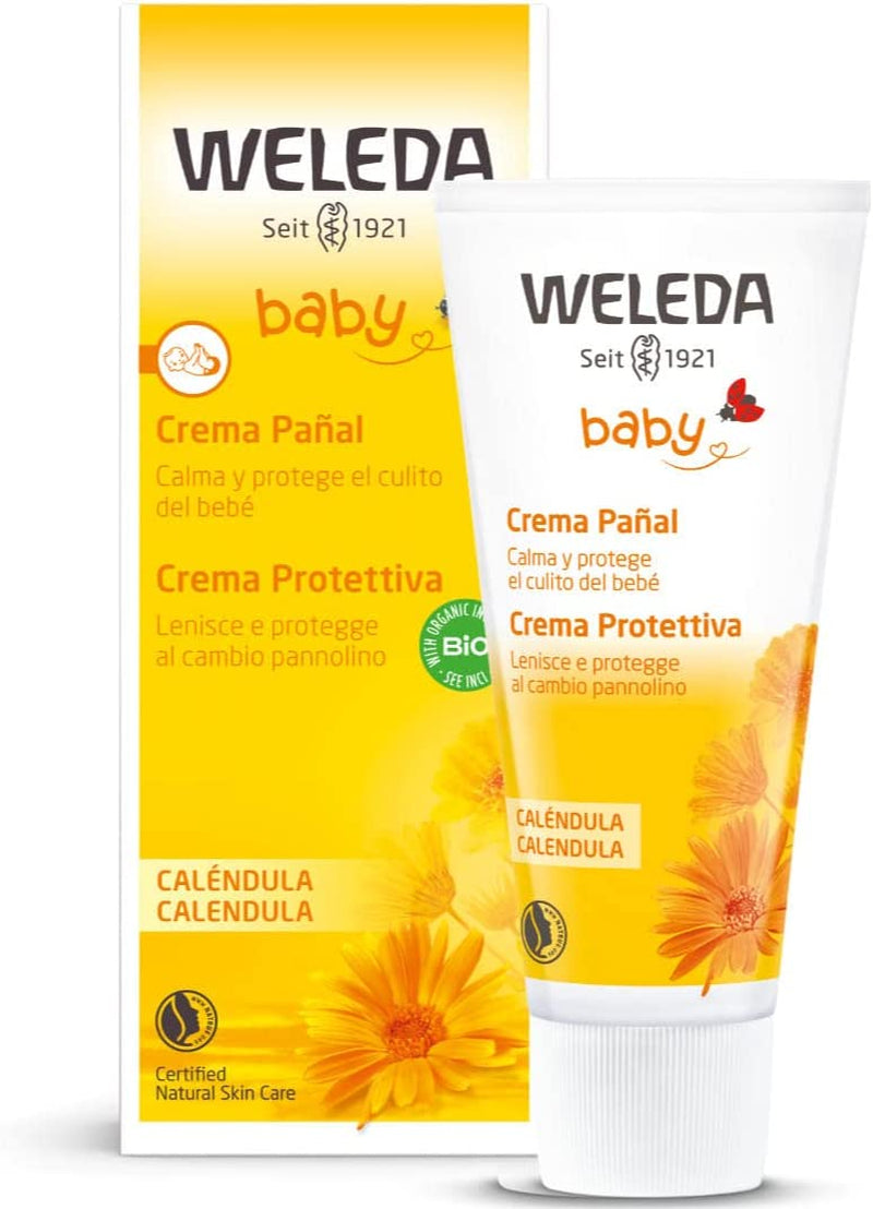 Baby Crema Protettiva Calendula, Crema per Cambio Pannolino, Lenisce E Protegge, Con Estratti Di Calendula E Ossido Di Zinco (1X75 Ml)