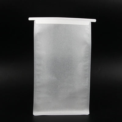 Eight Side Seal Transparent Bread Bag White Kraft Paper Bag Food Packaging Bag