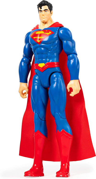 | SUPERMAN | Personaggio  Superman 30 Cm | Personaggio 30 Cm Con Decorazioni Originali, Mantello E 11 Punti Di Articolazione - Giocattoli per Bambini E Bambine Dai 3 Anni