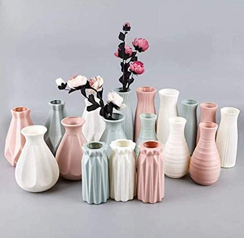 3 Pezzi Vaso Di Plastica, Vasi Infrangibili per Fiori Vaso per Decorazioni per La Casa Geometrica in Stile Minimalista per Decorazioni per La Casa, Soggiorno, Tavolo, Ufficio