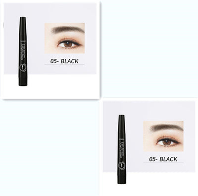 Four-Headed Eyebrow Pencil Long-Lasting No Blooming