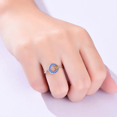 Ladies 925 Sterling Silver Star Ring