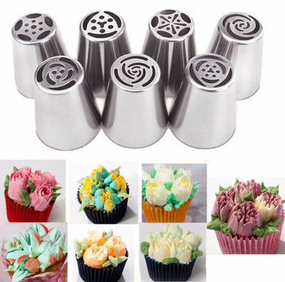 24Pcs Russian Tulip Stainless Steel Nozzles