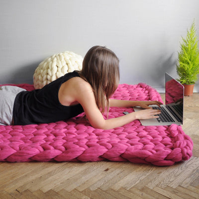 Acrylic Woven Super Thick Wool Blanket