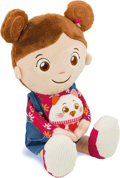 - Olivia, My Soft Doll Stoffa 100% Lavabile, Bambola Bambina Con Accessori, Gioco Prima Infanzia 1 Anno (Versione in Italiano), Multicolore, 17737