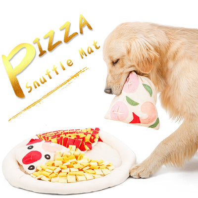 Pet Dog Pizza Hidden Food Sniffing Mat Dog Work Searching Pad for Training Natural Smelling Skills Preventing Damage to Furnitur