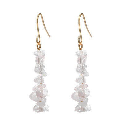 New Natural Crystal Stone Women'S Earrings