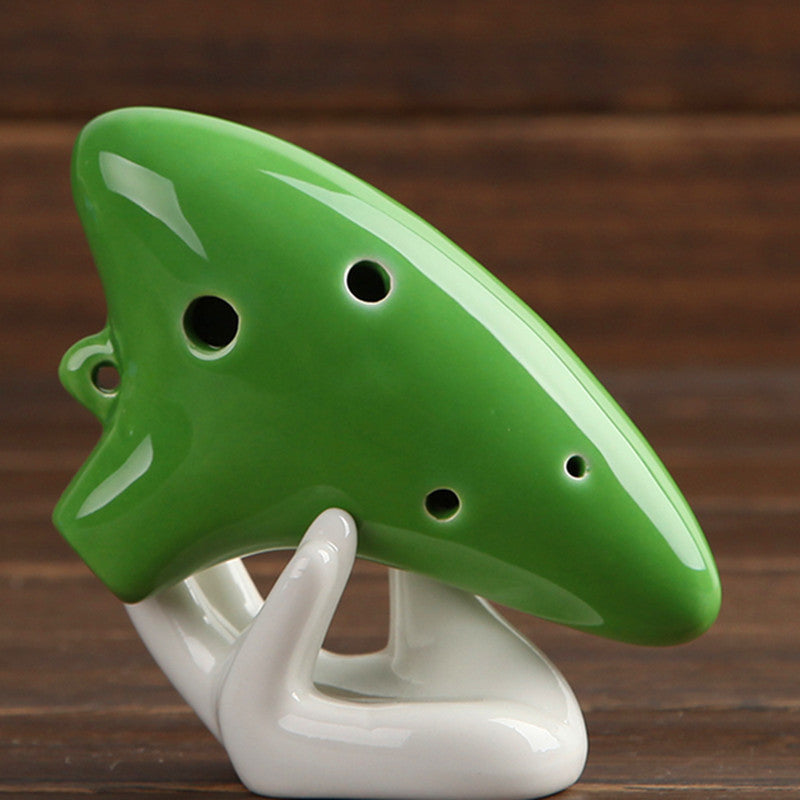 6 Hole Alto C Tone Glazed Ocarina