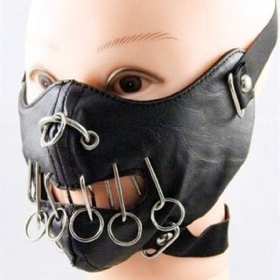 Fashion Personality Punk Trend Leather Mask Jewelry