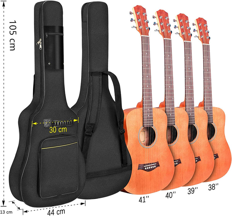 Borsa Chitarra Borsa per Chitarra Acustiche Classiche Da 39 40 41 Pollici Morbida Custodia per Chitarra Con Imbottitura 8Mm Universale Borsa Chitarra Custodia Guitar Bag