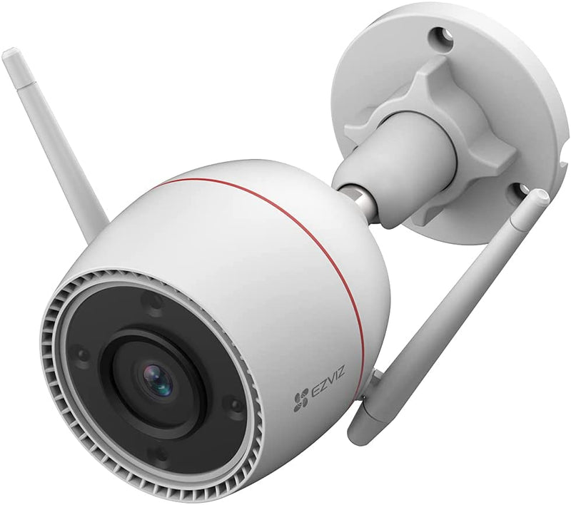 Telecamera Wifi Esterno 3Mp, Videocamera Sorveglianza Esterno Wifi Con Visione Notturna a Colori 30M, IP Camera Con Intelligenza Artificiale, Rilevamento Di Persone, Funziona Con Alexa Outpro