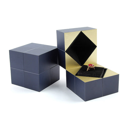 Valentine'S Day Magic Cube Jewelry Packaging Box Personalisation Propose Marriage Ring Box