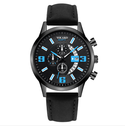 Fashion Big Digital Calendar Men'S Watch