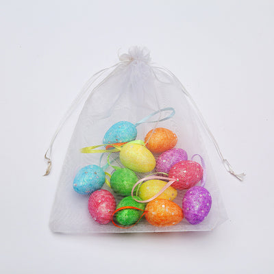 DIY Easter Eggs Puzzle Decoration Painted and Colored Simulation Egg Ornament Pendant