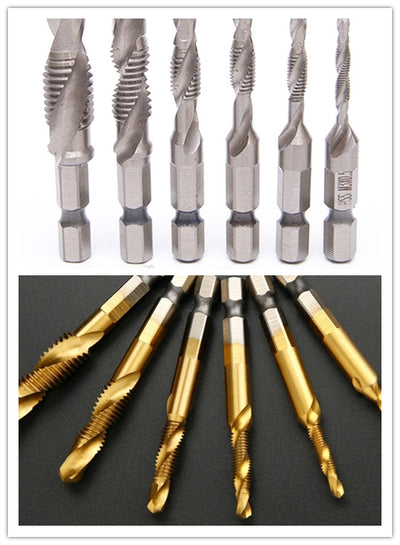 Tap set for titanium screw machine