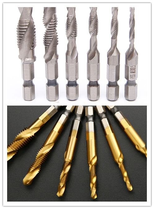 Tap set for titanium screw machine