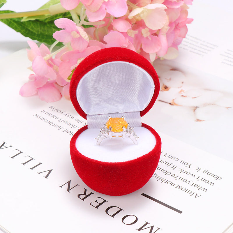 Cute suede jewelry box