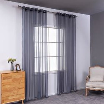 Modern and Simple Pure Color Cotton and Linen Window Screen