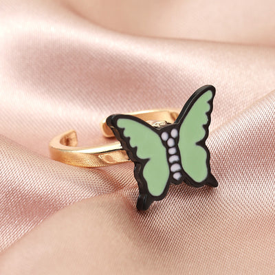 Fashion the Same Sweet Butterfly Revolving Ring