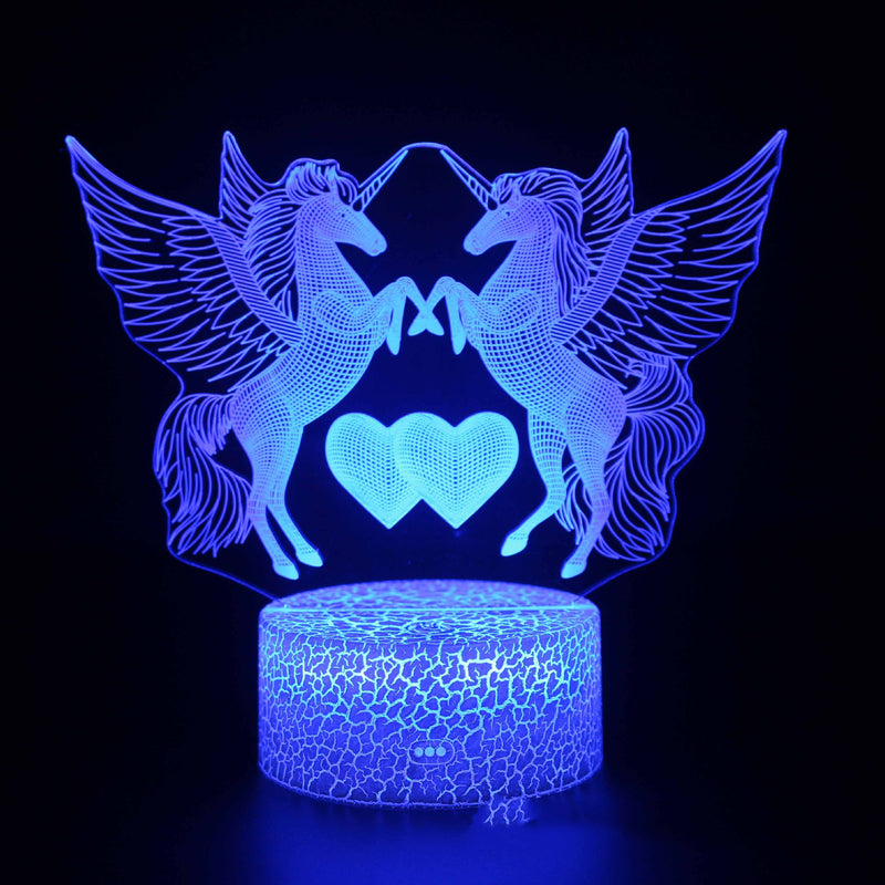 LED Colorful Touch Remote Control Creative Desk Lamp