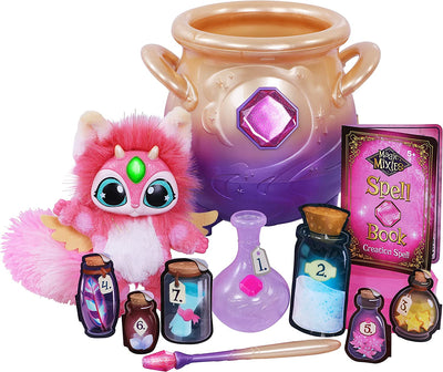 Magical Misting Cauldron with Interactive 8 Inch Pink Plush Toy