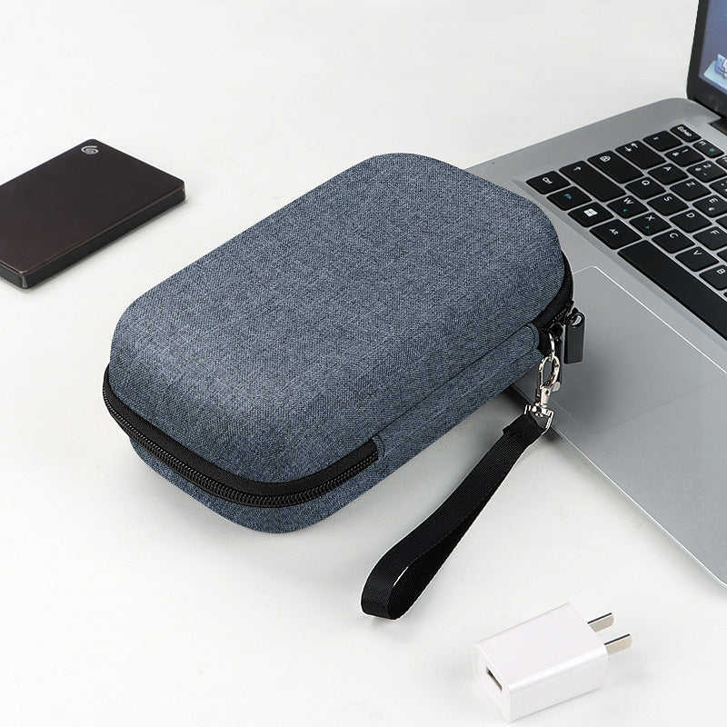 Double Layer Mobile Hard Disk Storage Bag Data Cable U