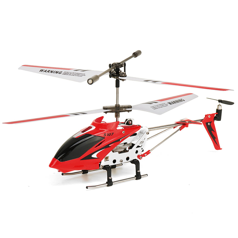 S107G 3CH Anti-Collision Anti-Fall Infrared Mini Remote Control Helicopter with Gyro Toys RTF