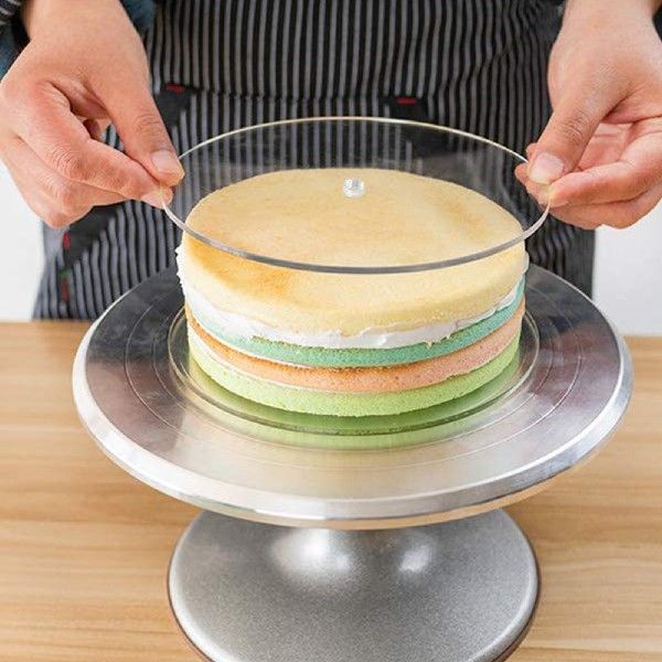 Round Cake Plate Acrylic Tool Set