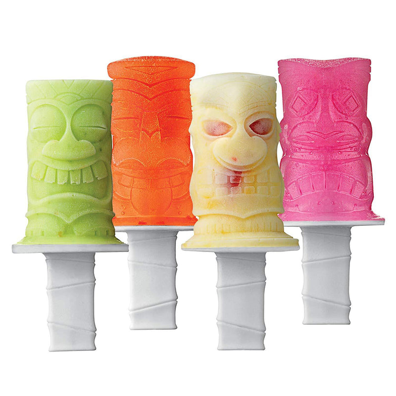 Silicone Zombie Popsicle Mold Skull Ice Cream Mold Popsicle Mold Summer Ice Pop Molds Set of 4 Popsicle Makers with Sticks