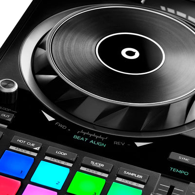 Djcontrol Inpulse 500 Controller DJ USB a Doppio Banco per Serato DJ Lite E DJUCED (Inclusi) — Interfaccia Audio Integrata, 16 Pad RGB Retroilluminati