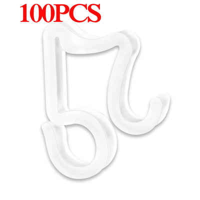 100PCS Christmas Light Clips Durable Weatherproof Plastic Hang Gutter Hooks