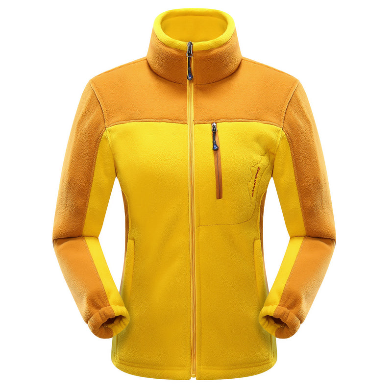 Cross-Border Sources of New Polar Fleece Warm Fleece Couple Cardigan Contrast