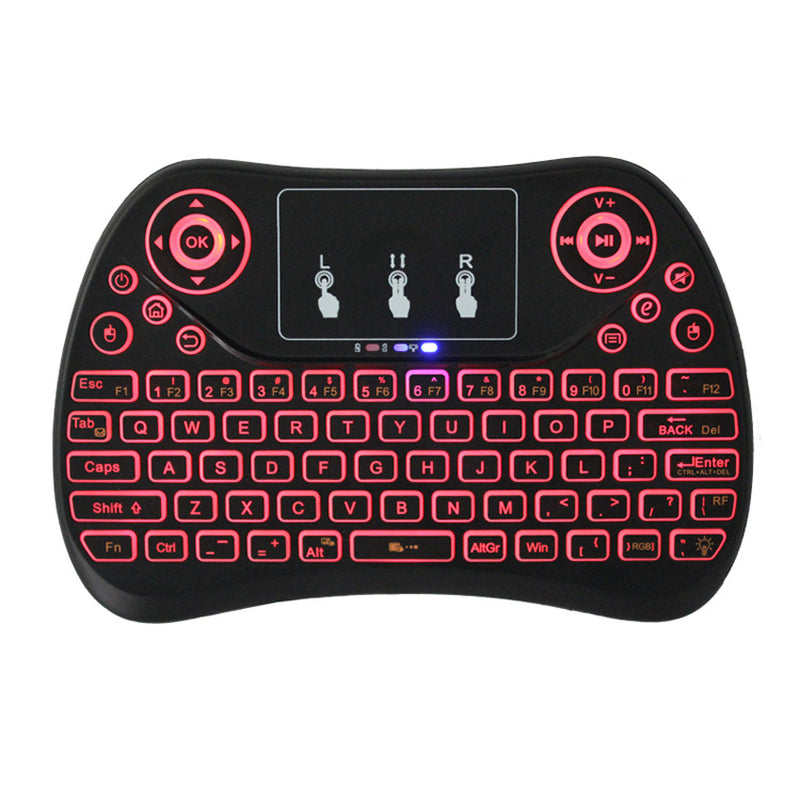 Mini Touch Keyboard with Seven-Color Backlight English