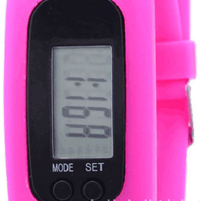 Student Sports Silicone Pedometer LCD Bracelet Watch